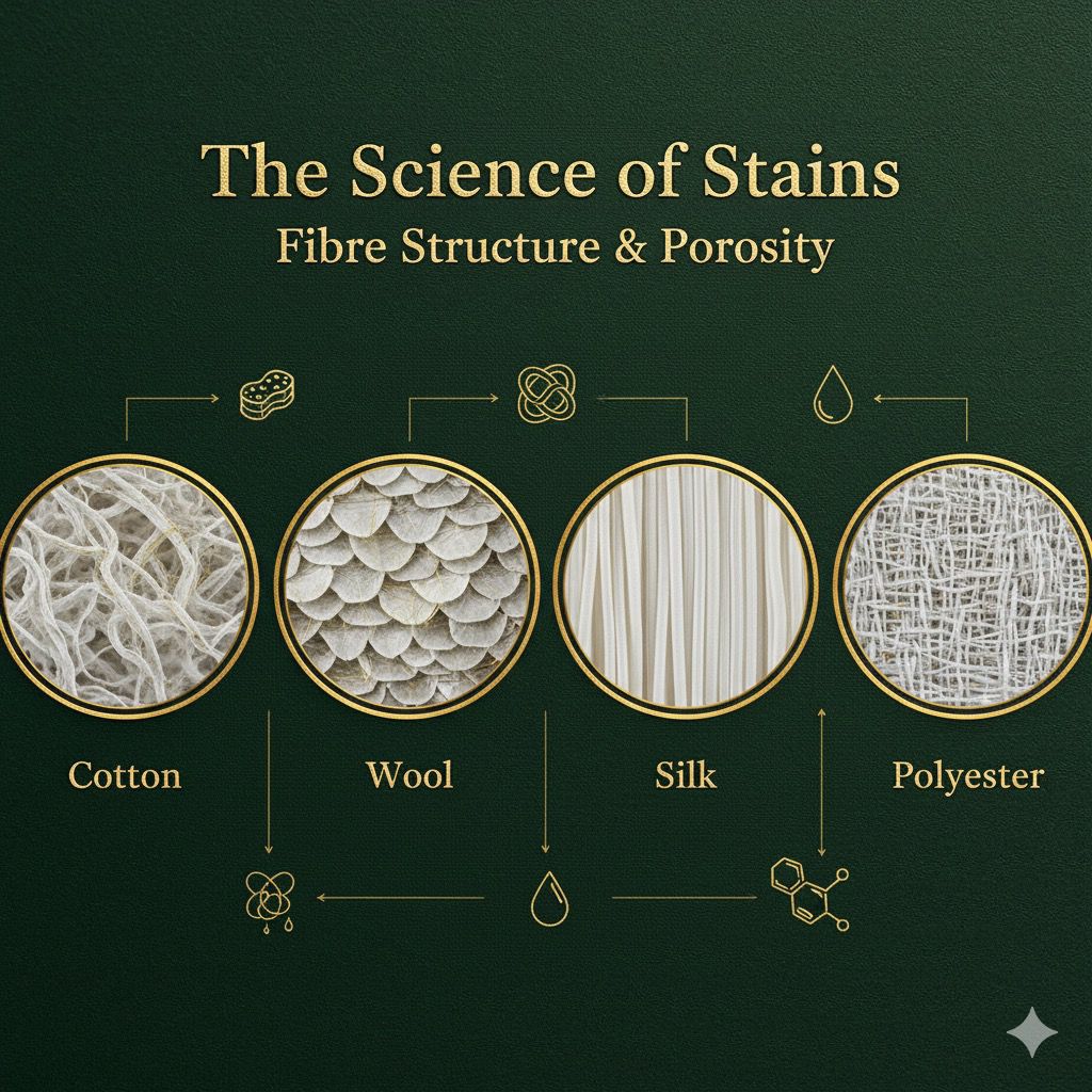 The Science of Stains - Expert Fabric Care Guide 2026 | Hampstead Garment Care 1 The Science of Stains — A 2026 Guide to Smarter Fabric Care