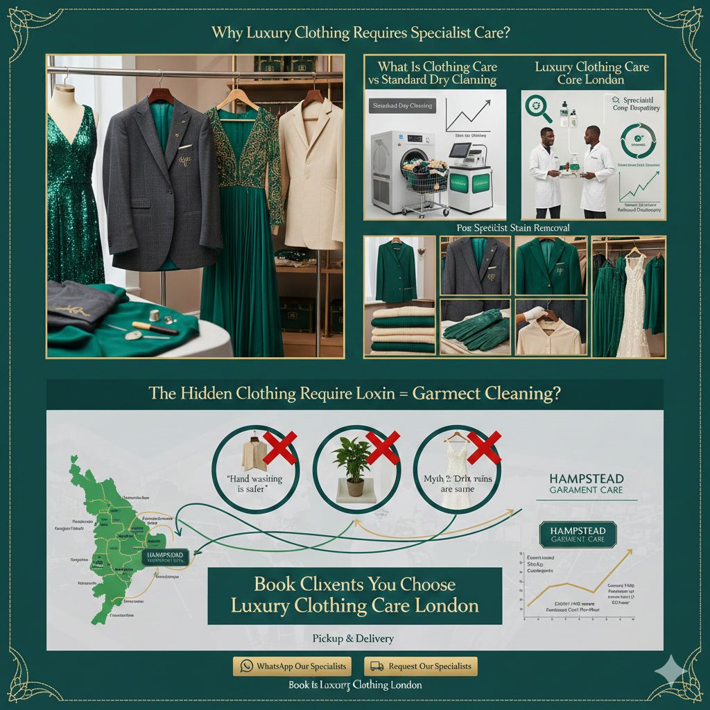 Luxury Clothing Care London (5-Star) Premium Garment Cleaning Hampstead Garment Care