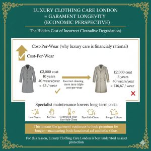 Luxury Clothing Care London = Garment Longevity (Economic Perspective)