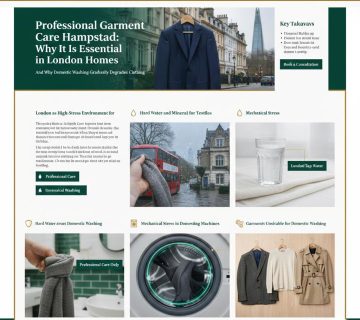Professional Garment Care London Why It Is Essential for London Homes Hampstead Garment Care