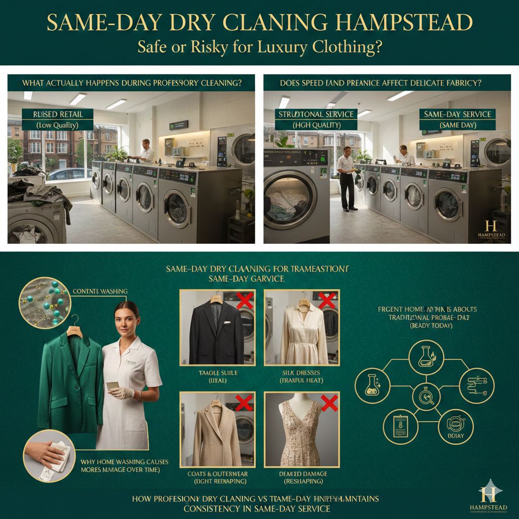 Same-Day Dry Cleaning Hampstead Safe Luxury Garment Care