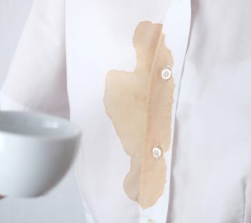 remove coffee stains from clothes